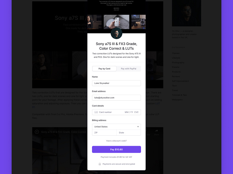 Checkout Overlay cart checkout checkout form checkout page clean clean design clean ui ecommerce ecommerce app ecommerce business ecommerce design ecommerce shop minimal minimalism minimalist minimalistic
