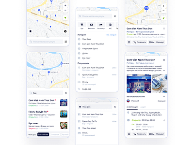 Maps app android app food interface ios maps navigation search ui ux vietnam