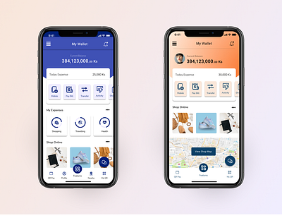 My Wallet MM dashboard design dashboard ui expense manager figma functional design gradient color home screen quick view simple design solid color wallet ui walletapp