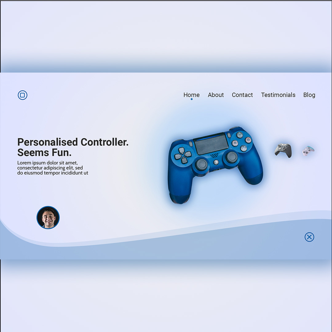 Example of Controller Customized Website UI