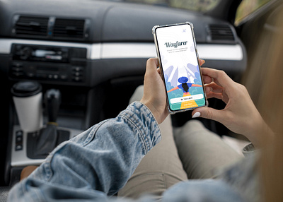 Wayfarer - mobile web application for traveling branding design figma mockup travel travel app traveling travelwebsite ui ux webdesign webpage website