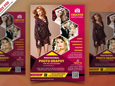Photoshoot Studio Flyer Free PSD branding creative flyer creative psd flyer psd free flyer free flyer psd photography flyer photoshoot flyer