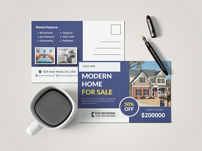 Attractive Real Estate Postcard Design advertising brand design brochure design direct mail eddm eddm postcard flyer design graphics design photoshop postcard postcard design postcard project real estate real estate postcard