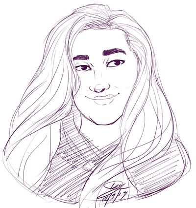 PSN Portrait art artist arts artsy artwork cartoon character design doodle drawing illustration people portrait sketch sketchbook