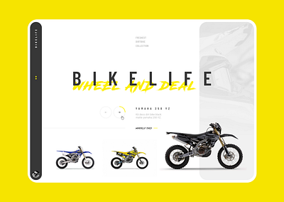 Bikelife - wheel and deal concept dirtbikes interface vibrant