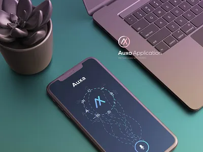 AUXA Mobile UI art artwork brand brand design brand identity branding design dribbble gradient graphic design illustration logo ui ux uxdesign vector