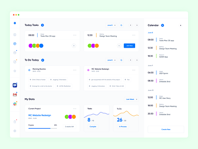 Task Manager - macOS App clean dashboard design gura nicholson product design smooth stats task manager tasks to do to do app ui uiux user experience user interface web design website widgets