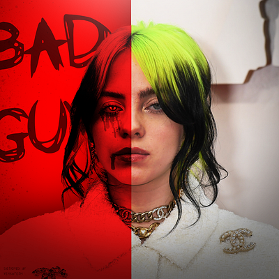 "Bad Guy" by Billie Eilish deisgn designing graphicdesign quarantine