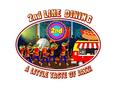 2nd Line Dining graphic design logodesign