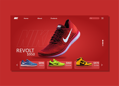 Nike Website Home Page Ui Design branding design graphic design icon illustration typography ui ux web ui design web ux design