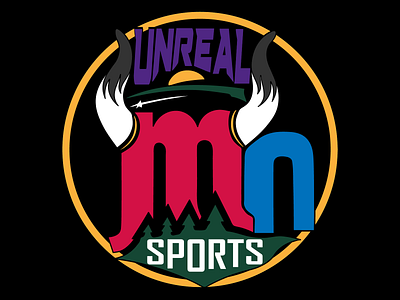 Unreal MN Sports Logo art branding design graphic design illustration illustrator logo