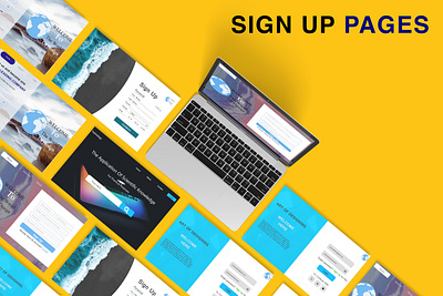 WEB PAGES DESIGNS FOR SIGN UP 2021 signup design sign up pages design trending sign up page design web signup page design
