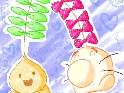 beauty crossover cute digital art dosei san earthbound fan art fanart illustration mother 2 mother 3 mother2 mother3 mr saturn omori sprout mole