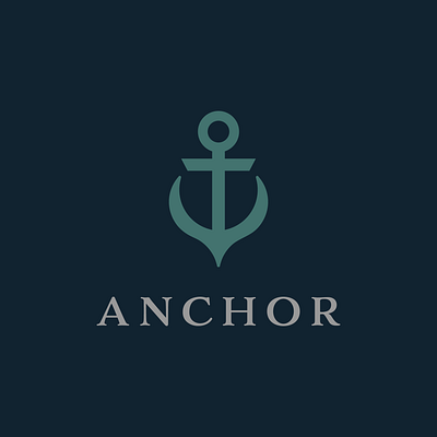 Anchor branding illustrator logo logo design