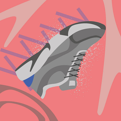 Sneakers, grey design illustration sale showcase sneakers vector