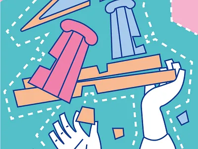 Bank rebuild bank design illustration magazine vector