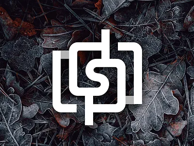 DP or S On Square Monogram branding brandmark dp icon initial lettermark logogram mark monogram monoline name s square symbol