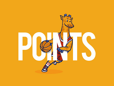 Giraffe BasketBall animal branding design dribbble illustration logo mascot ui vector