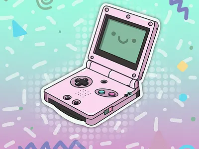 Retro Handheld design illustration retro