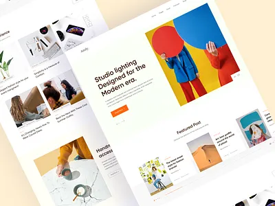 Amily-Blog & Magazine Landing Pages design inspiration minimal minimalist typogaphy ui ui de uidesign
