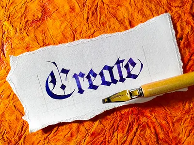Create something today even if it sucks calligraphy calligraphy and lettering artist calligraphy artist calligraphy font design handwrittenfont illustration logo typography ui