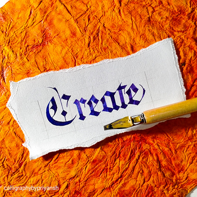 Create something today even if it sucks calligraphy calligraphy and lettering artist calligraphy artist calligraphy font design handwrittenfont illustration logo typography ui