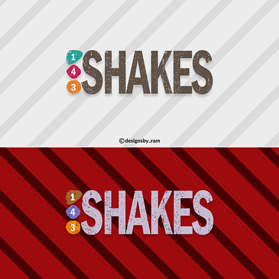 143 Shakes logo animation app art branding branding work clean design flat graphic design illustration logo logo design ui