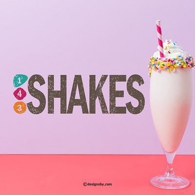 143 Shakes Logo animation app art brand branding clean design flat graphic design illustration logo logo design logo designer ui