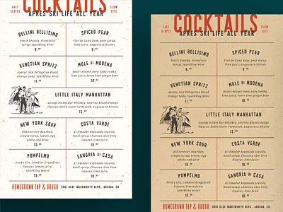 H.G. Cocktail Menu layout layout design menu menu design restaurant restaurant branding restaurant menu typography typography layout