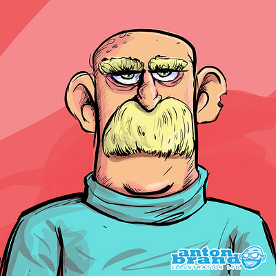 Moustache man
