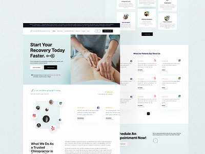 Landing for Chiropractor Service landingpage ui ux