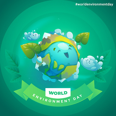 World Environment Day 3d graphic design