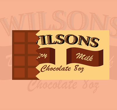 Wilsons - Chocolate art branding clean design graphic design icon illustration illustrator logo