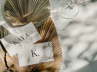 Kaya- Organic skincare Logo & Brand identity beauty logo brand identity branding business card design feminine logo lineart logo logo design makeup logo minimal logo organic brand skincare skincare logo woman logo