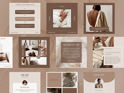 Coffee- Social Media templates for a minimal look canva templates instagram instagram deisgn instagram feed instagram layout instagram posts minimal instagram minimal social media social media social media design social media templates