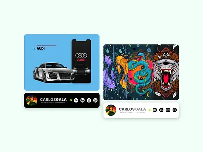 Personal Card / UI card design figma graphic design signature user interface