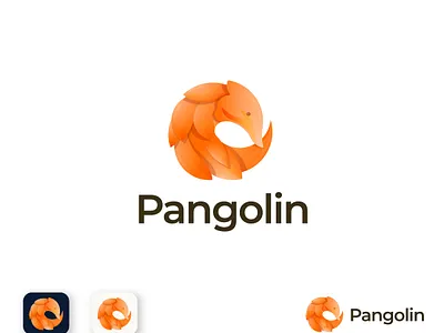 Pangolin logo design analysis animal animal logo app logo brand identity branding business design gradient graphic design illustration logo modern logo software technology