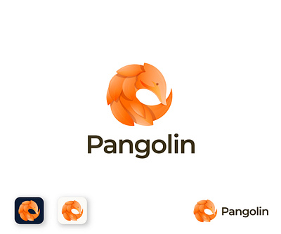 Pangolin logo design analysis animal animal logo app logo brand identity branding business design gradient graphic design illustration logo modern logo software technology