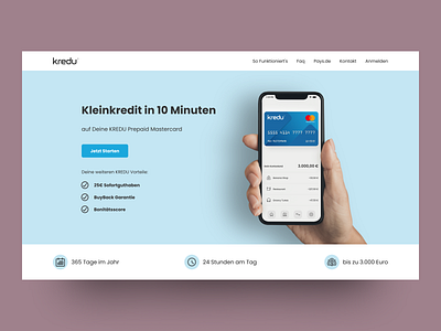 Kredu Landing Page fintech kredu landing page responsive