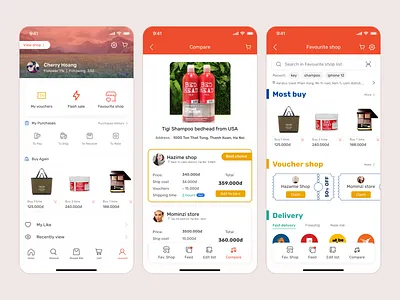 Shopee Challenge 2021 - E-commerce App design ui