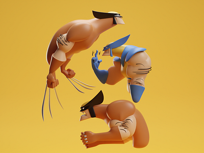 Wolvie (Collab with Damani Hughes) b3d blender bub illustration marvel wolverine wolvie xmen