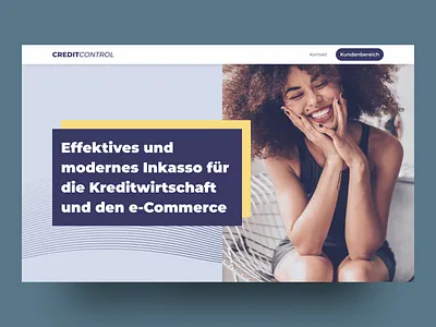 CreditControl Landing Page fintech landing page