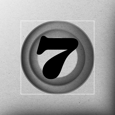 36DAYSOFTYPE "7" branding customtype design illustration typography