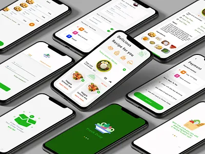 Fresh Drop Recipe branding graphic design ux