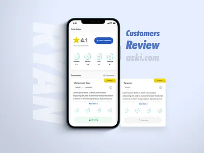 Bimito | Azki Customers Review | 2021 component dashboard ui design logo ui uidesign uiux ux