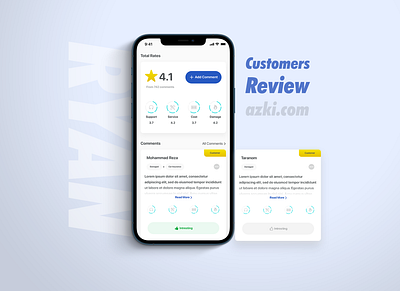 Bimito | Azki Customers Review | 2021 component dashboard ui design logo ui uidesign uiux ux