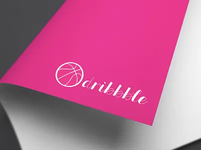 Logo Design For Dribbble (mockup) 3d branding design graphic design illustration logo logo design logos mockup design photoshop vector