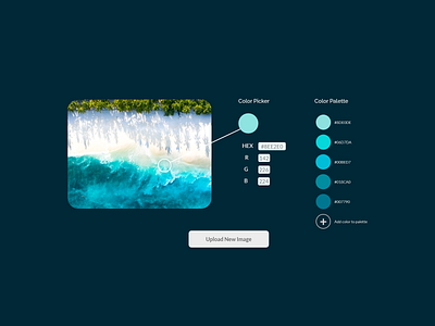 Daily UI 060 | Color Picker color color pallete creation color pallette color picker daily 100 challenge daily ui 060 daily ui design daily web design dailyuichallenge design minimal ui ux