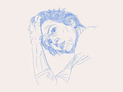 Portrait of Frances McDromand based on a photo by Katy Grannan actor illustartion portrait