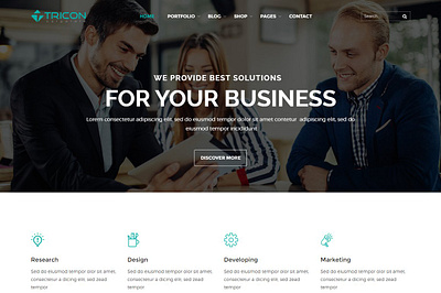 Tricon – Multipurpose WP Theme branding business theme clean clean design graphic design responsive website design web themes wordpress template